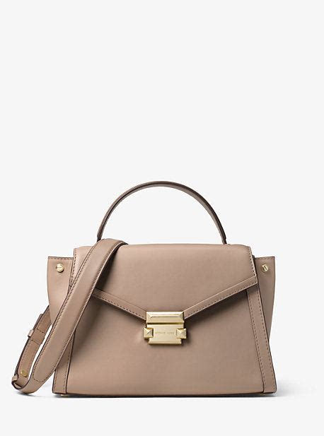 Whitney Medium Leather Satchel – Michael Kors Pre